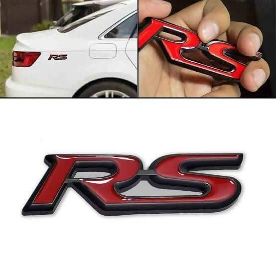 RS Metal Logo Premium Quality Red & Black Edition