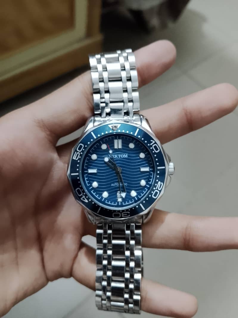 (Nektom) Automatic/date/transparent back 0