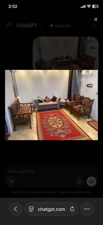 Wooden Sofa Set with 2 Chairs – Good Condition – Only 26,000