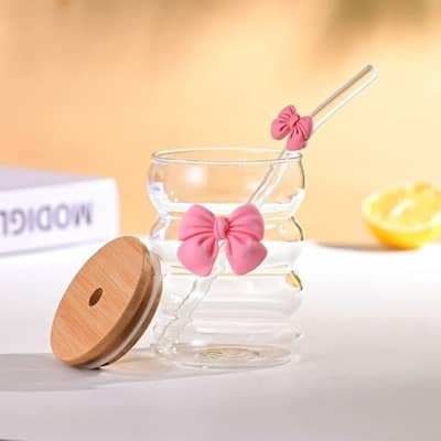 Aesthetic Bow sipper