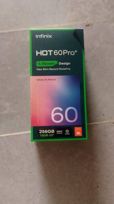 Infinix Hot 60 pro Plus full box with waranty