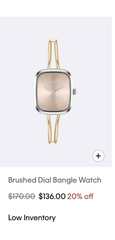 Calvin klein new women’s watch urgent sale