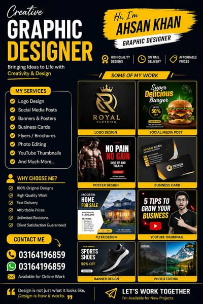Graphic Designer | Logo Design | Social Media Posts | Photo Editing