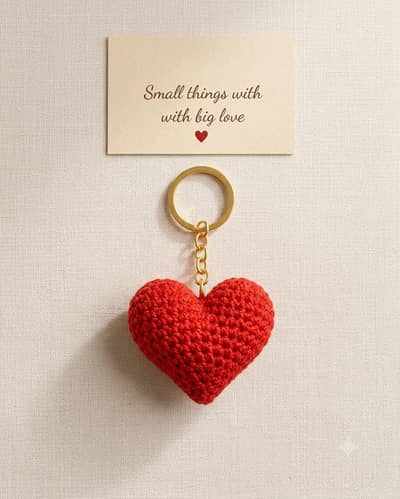 handmade crochet heart