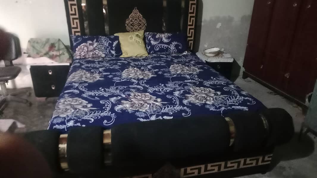 One bed and two side table 2