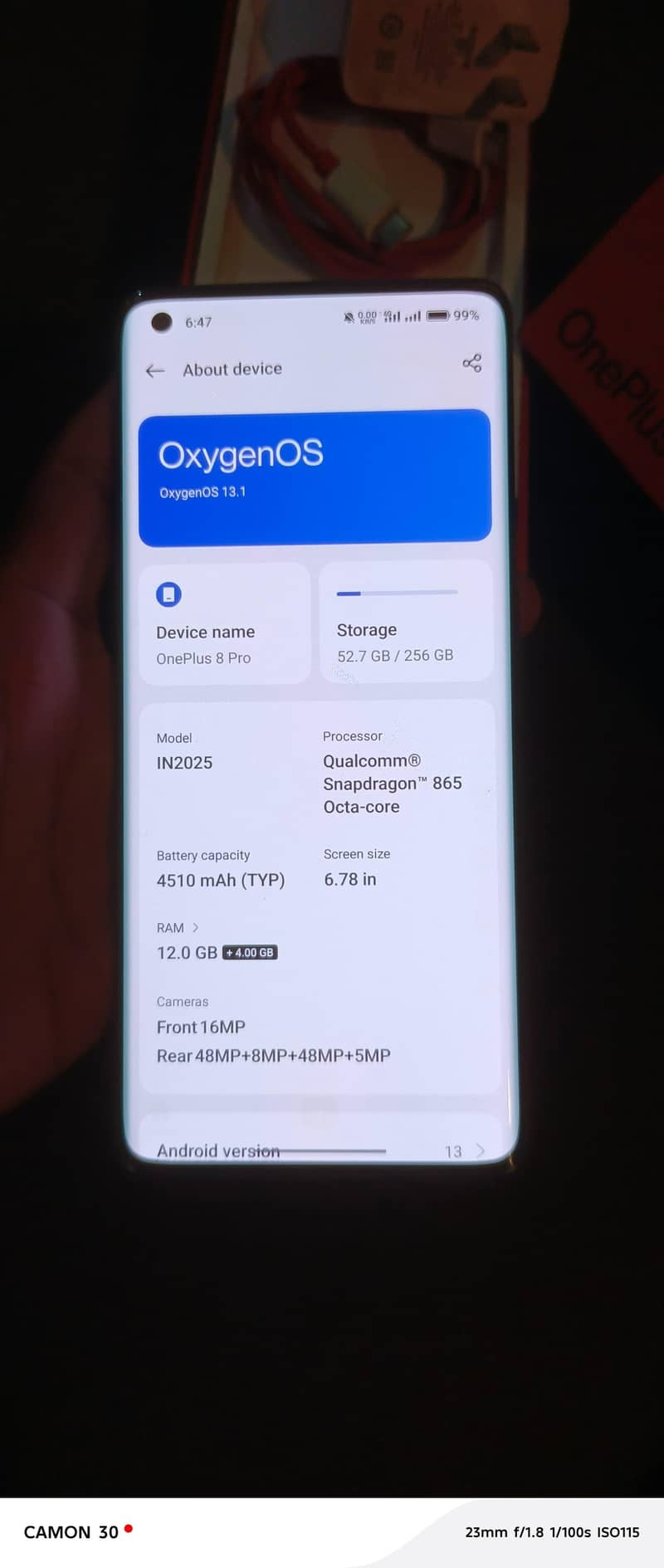 One Plus 8 Pro 9