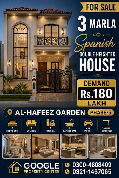 3 Marla Double Heighted House For Sale