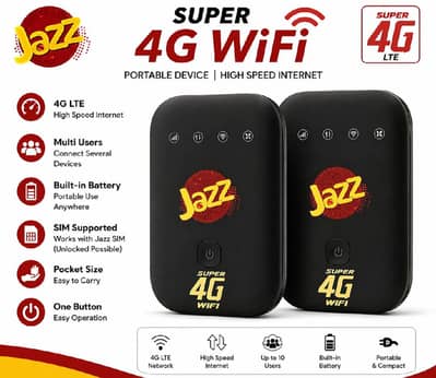 Jazz Super 4G upgraded with Zong for all networks