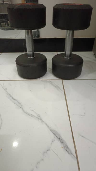 10 kgs and 5 kgs Dumbells