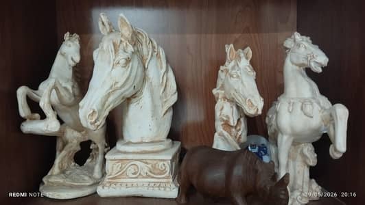 clay horses