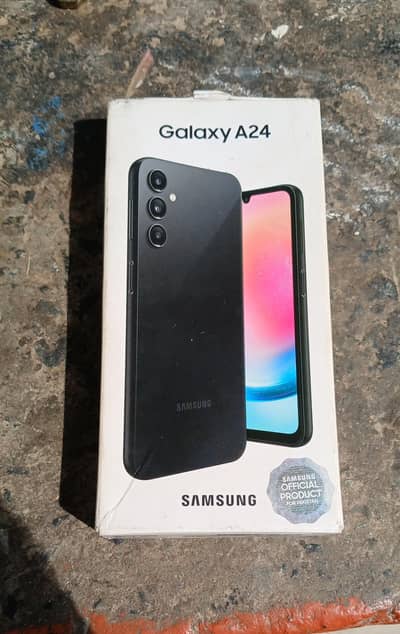 Samsung glaxy A24 - With Box And Charger - 8 128 - 10 by 10