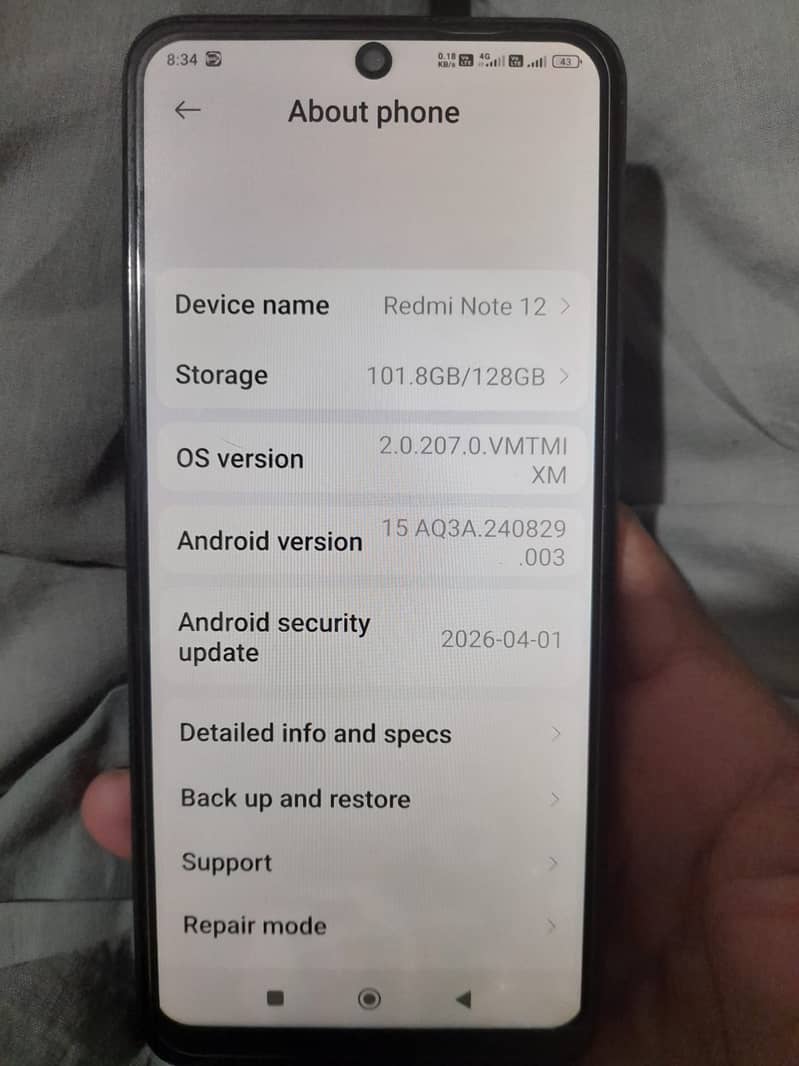 Redmi note12 Other Model 7