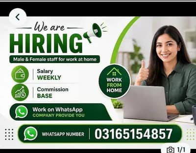work from home Need female staff 03/16/51/54/857