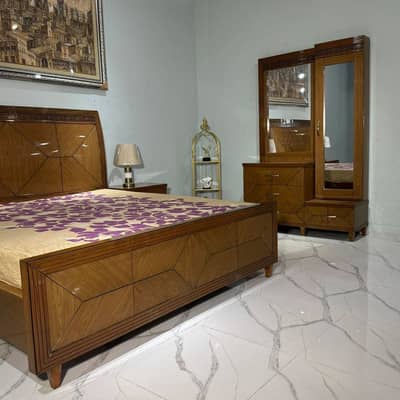 03341573361 Solid wood Bed set with mattress