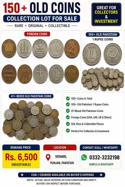 I am selling my old coins collection