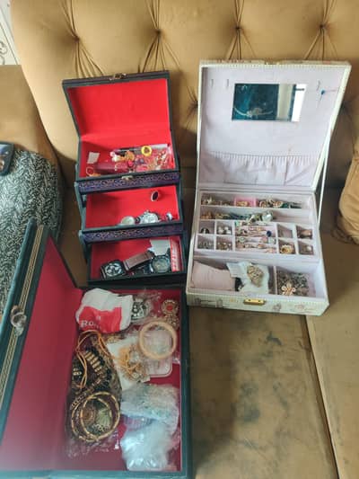 Bags, clutches and  jewellery boxes