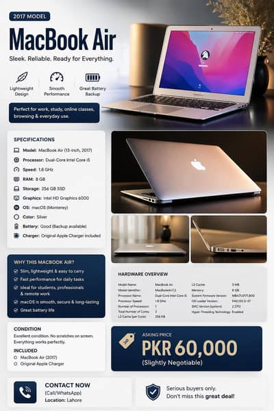 MacBook Air (2017) for sale