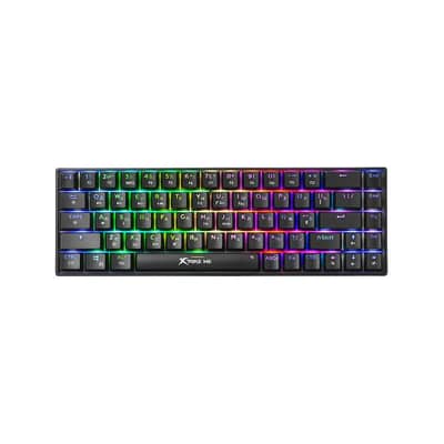 Xtrike Me Gk-995w Wh 68 Keys Keyboard Wireless 2.4g Bt5.2 Tri Mode