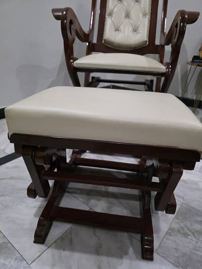 Rocking Chair with Rocking Footrest