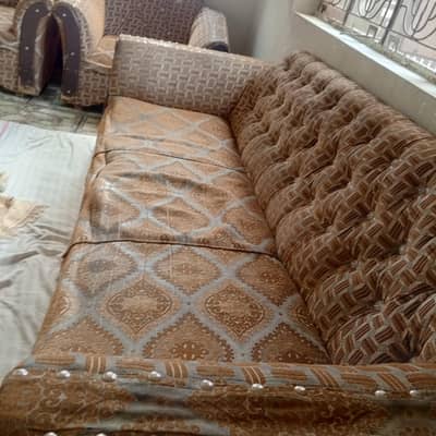 Sofa set with cushions