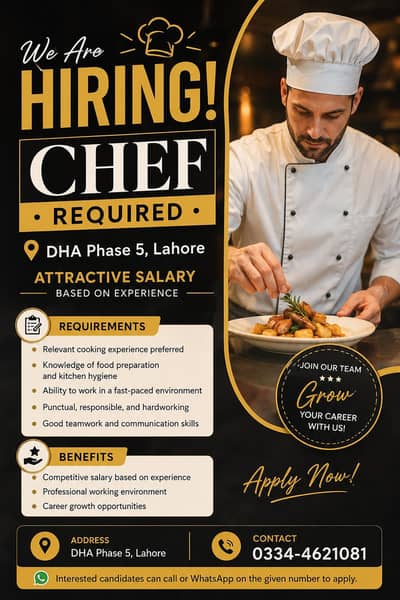 Chef required