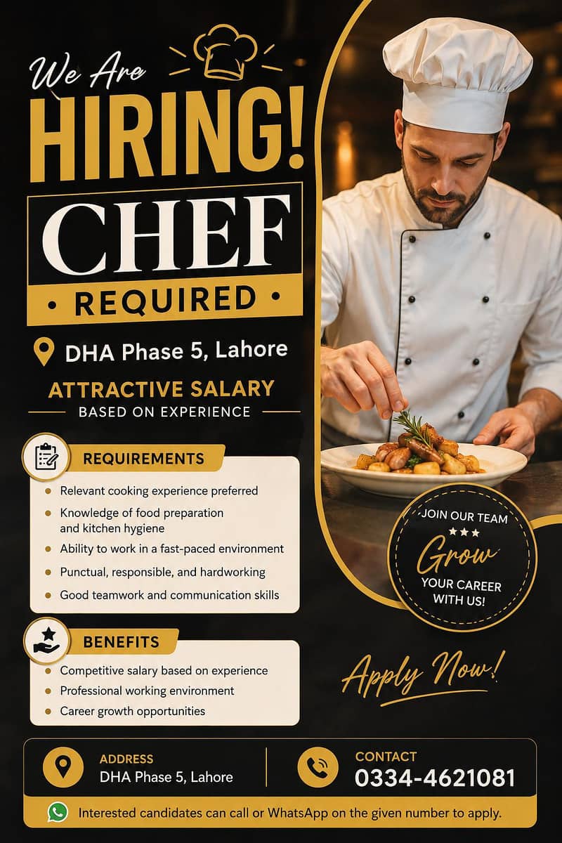 Chef required 0