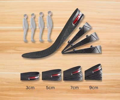 Height Increase Insoles - Medicated Air Cushion - Elevator Shoe Inser