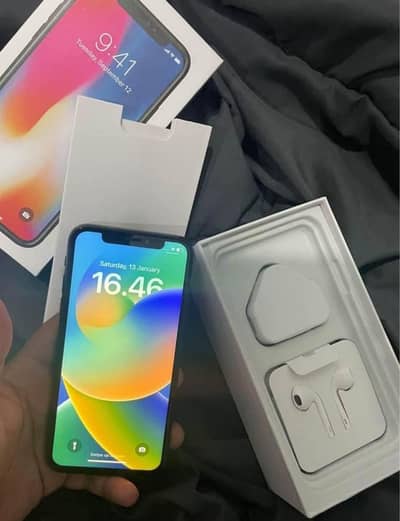 iphone x 256GB  (no open no repair) (PTA approved) all ok