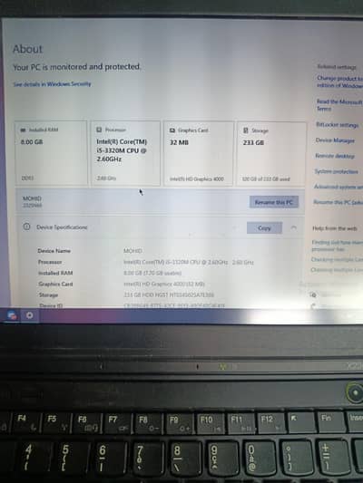 Lenovo core i5 3rd gen 8 gb ram