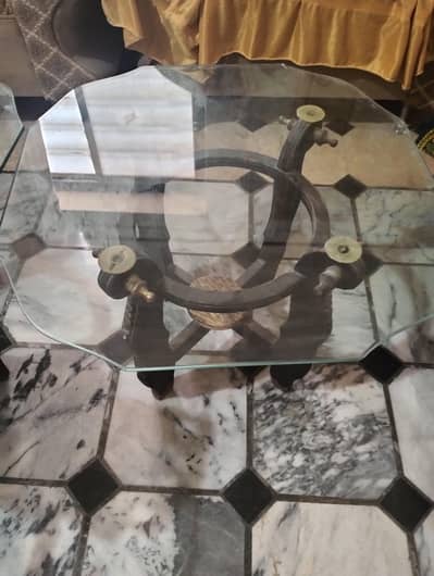 center table set of 3 glass top