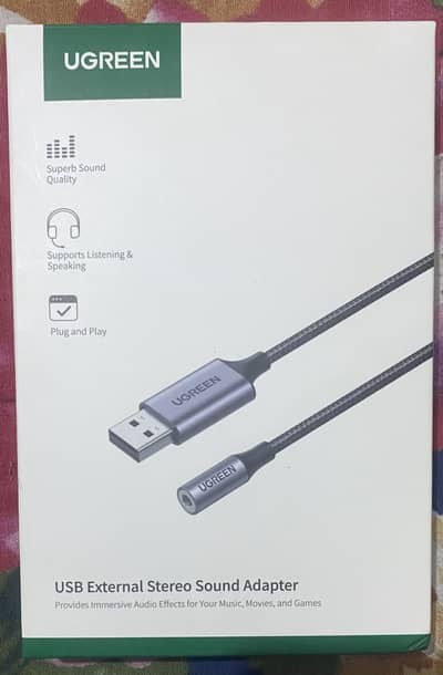 USB External Stereo Sound Adapter