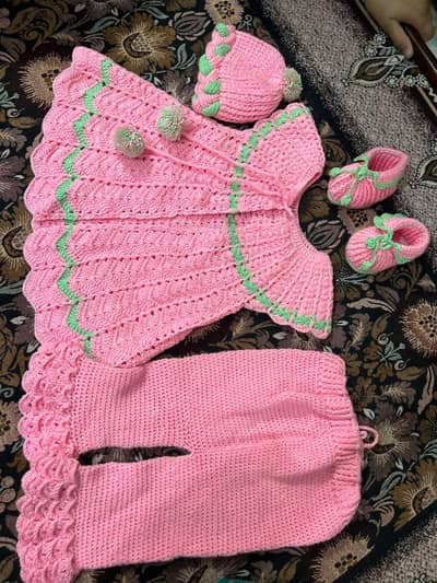 crochet baby set