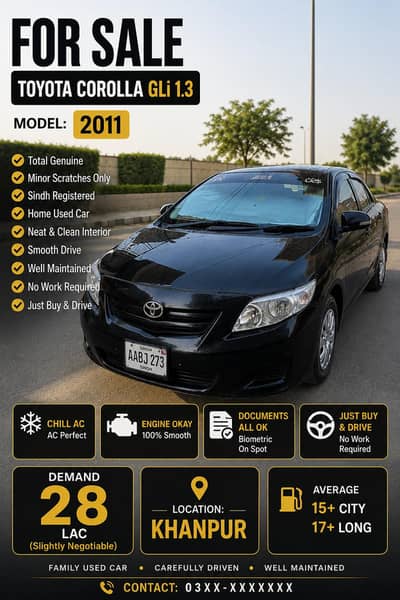 Toyota Corolla GLI 2011