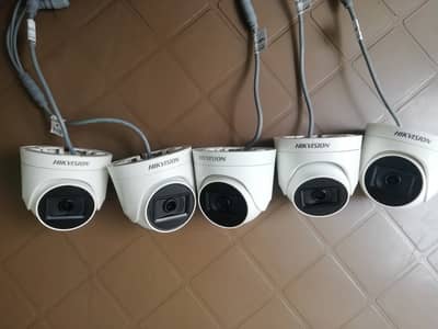 Hikvision turret cameras, 3 pieces (Rs. 1800/piece)