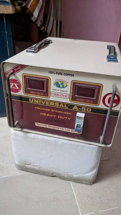 Universal 5000W Voltage Stabilizer A-50 Heavy 100% Copper