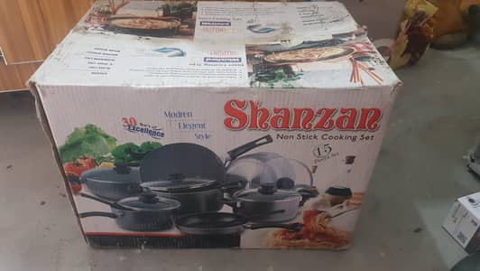 Brand New Shanzan 15-Piece Non-Stick Cookware Set