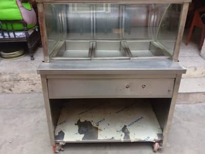 food display with heating