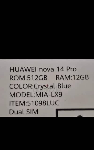 Huawei Nova 14pro