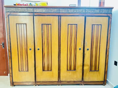 4 Doors Wardrobe & Dressing Table (Wooden)