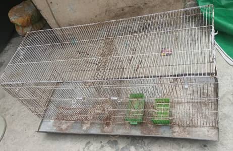 Large Bird/Pet Cage for Sale (Size: 4.2 x 1.5 Feet)