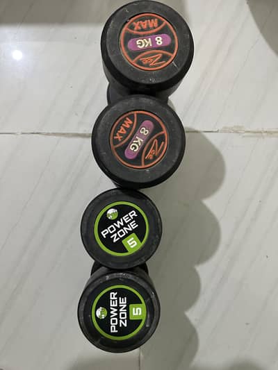 HOME GYM DUMBLES for sale 5kg and 8kg