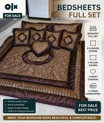 Bedsheet Full Set for Sale – Excellent Condition