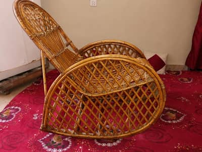 Franco Albini style bamboo 1990s chair in good condition