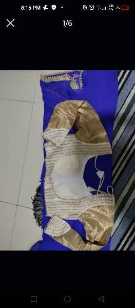 indian Saree with Indian style Blouse backless