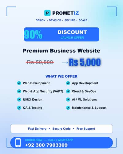 Web and App Development 90% off