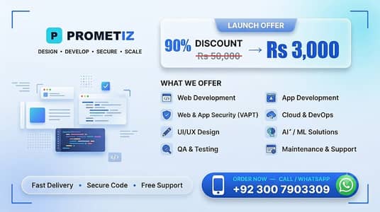 Web and App Development 90% off