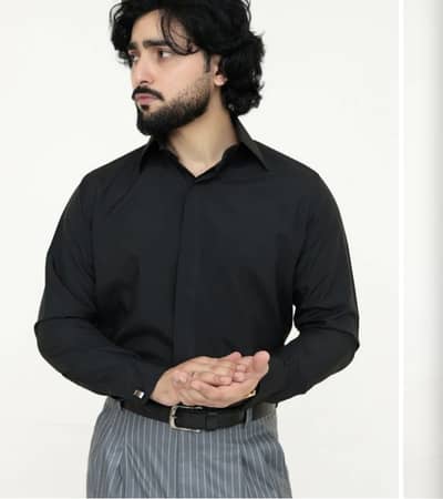 Legency Royal Noir Dress Shirt / Legency Ashen Stripe old Money pant