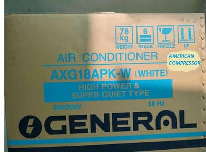 BRAND NEW GENERAL WINDOW AC WITH AMERICAN CMPRESSOR