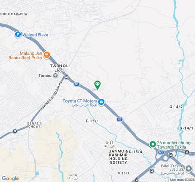 Premium 1 Kanal (50x90) Plot with Exclusive Garden Space F-15/1 Islamabad