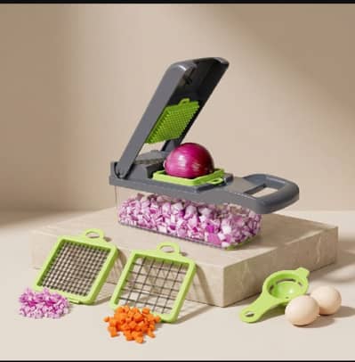 Premium Vegetable Cutter with Egg Separator & Dicing Blades